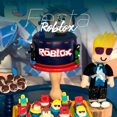 Home Festejando Sempre - bolo de aniversario tema roblox
